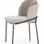 Modern living room furniture metal legs fabric upholstered dining chair