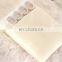 i@home solid color beige hotel polyester jacquard waffle weave shower curtain waterproof