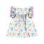 Cute Kids Rainbow Pom Pom Summer Dress Baby Girl Dresses