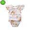 2019  Baby Rompers Bunny Full Print Bodysuit Rabbit Fly Sleeved Floral Bodysuits Easter Day