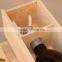 Custom Handmade Pine Wooden Wine Gift Box Sliding Lid Wine Boxes