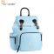 fashion lightweight polyester mama diaper tote bag with shoulder belt