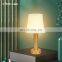 Amazon Fabric Table Lamp Nordic Home Decor Alumin Base Table Lamp LED Reading Lighting Working Touch Swith Aluminium+cloth Shade