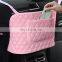 Seat Back Organizer Mesh With Premium Leather Car Storage for Purse Holder, Barrier of Backseat Pet Kids With Pocket