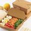 Kraft Brown Deli Food Box perfect for serving food to go, such as sliders, pasta, noodles, wraps, chips, cupcakes, and muffins