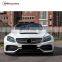 C-class w205 2door PD style 2014-2016 year body kit fit for facelift kit W205 pp material body parts front bumper side skirts