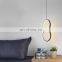 Simple Creative Bedside Ring Chandelier Acrylic Lamp Shade LED Pendant Light