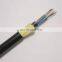 Double jacket PE sheath single mode OS1 OS2 outdoor aerial dielectric ADSS 24 48 core fibre optic cable