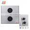JS-WP111  Black 86 type Aluminum XLR wall power electrical socket