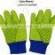 HANDLANDY Green Anti-bite Kids Cotton Dot Pattern Work Gloves,Breathable and Flexible Small Protective Gloves Kids