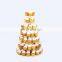 retail store 7 levels cake display stand holder clear round acrylic cupcake stand