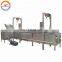 Automatic continuous belt frying machine auto industrial conveyor fryer line electric gas fry equipment cheap price for sale