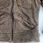 Men's washed distressed retro vintage sheepskin leather suede JACKET