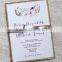 Rustic Wedding Invitation, Antler Wedding Invitation, Boho Chic Wedding Invitations, Bohemian, Eco Kraft Wedding Invitation