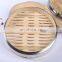 Eco Friendly Food Mini Bamboo Steamer Favors With Chopsticks Kitchen Dim Sum Bamboo Steamer With Stainless Steel Steamer