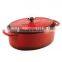 4qt enamel cast iron casseroles