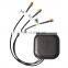 3 in 1 Screw Mounting 3G 4G WiFi Antenna, 100cm RG174 Cable SMA Male Connector Multi-Frequency 2.4G WiFi 3G 4G LTE Antenna