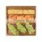 Acacia Wood Square Dinner Plates Wood Plates Serving Tray for Dishes Snack