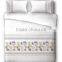 hot selling embroidery customized floral duvet cover set