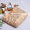 Handmade Bohemian Reticular Water Hyacinth Handle Bag For Mom Vintage