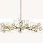 Modern Brass Ball Crystal Chandelier Gold Ceiling Lighting Factory Sales Restoration Boule De Pendant Lamp Home Office Living