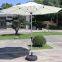 All-aluminum frame center column patio umbrella Aluminum alloy imitation wood frame patio umbrella Villa courtyard restaurant coffee sunshade