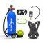 Cheap Lung Tank 2.3L Mini Scuba Diving Dive Air Tank With Snorkeling Mask Set