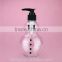 white/colored/transparent Christmas decoration snowman bottle for shampoo/skin care/hand soap