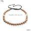 2016 New Macrame Bracelet, Rose Gold Plated Bead Stretch Bracelets, Christian Wristbands