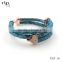 turquoise snake skin bracelet bangle rose gold clasp jewelry Python leather jewelry