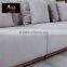 Modern Style Comfortable L Shape Grey Fabric Sofa Wood Base For Living Room Use Or Wholesale