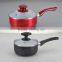 China Manufacturer Pressed Aluminium Sauce Pan Ceramic Inner Coating Sauce Pan,milk Pan