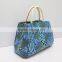 2016 New Blue Lady Snakeskin Grain Leather Handbag ,Shoulder Bags
