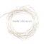 Fullbell Warm White Color Micro LED String Lights Battery Operated on 6 Feet Silver Wire fairy light