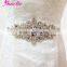 Crystal and Rhinestone Beaded Bridal Dress Belt and Sashes Wedding