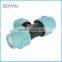 BOYAN zhejiang taizou light blue plastic pipe fitting for irrigation PP compression reducing tee