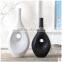 Simple balck and white ceramic vase interior decoration design for hotel decor