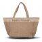 High Quality Dragonfly Embroidery Big Capacity 100% Hemp Shopping Bag