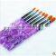 Hot selling beauty tool 7pcs/set UV gel nail brush set manicure pen nail art kit
