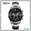 relogio masculino chronograph luxury watch arm time men's wrist watches,japan movt quartz watch stainless steel back