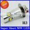 Super Bright Automotive 12V 50W Crees Mini LED Fog Light H1 Headlight H3 880 881