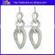 Alibaba Fashion Jewelry 925 Sterling Silver White Chandelier Earrings