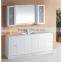 Double sinks bathroom furniture white finishing bath vanity waterproof bathroom furniture