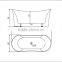 Sunzoom cUPC portable personal bathtub,free standing corner bathtub,traditional bathtub