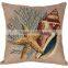 Wholesale cotton linen patchwork 3D digital printed cushion cover, pillow case