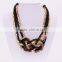 4Pcs black and lot Gold Metal Chain Snake Chain hand knitting choker Necklace GJ-077