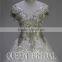 Real Works Cap Sleeve Bling Heavy Beading Turkish Wedding Dresses with Long Tail 2016