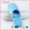 Cotton Terry Close Toe Slippers for Women Blue Disposable Indoor Slippers
