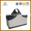Color assorted high quality kinds leather picnic basket