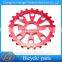 aluminium parts aluminium bicycle sprocket with anodize neo chrome surface